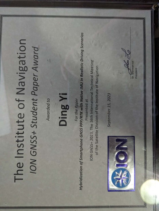 Best student paper award